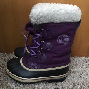 Sorel Youth Yoot Pac Snowboots, kids size 1